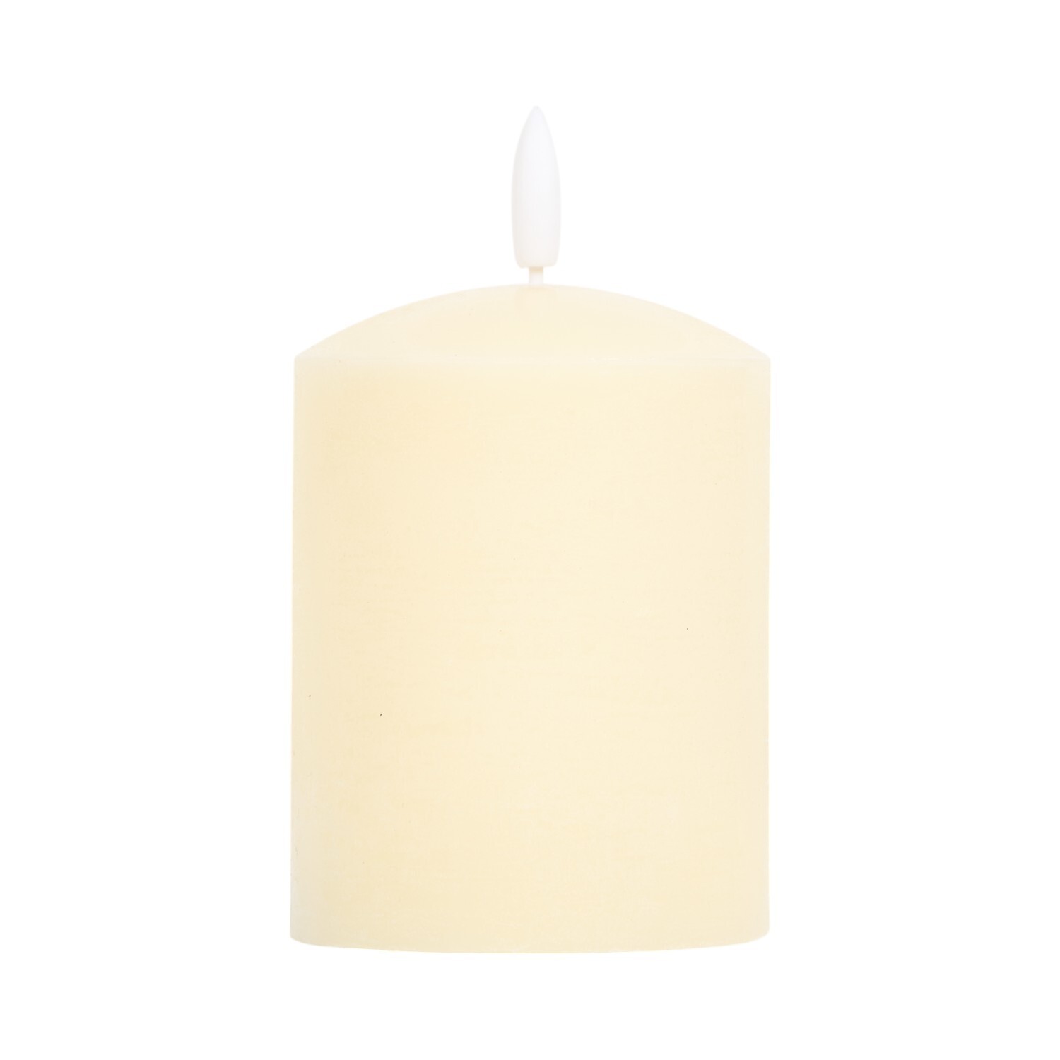 Natural Domed LED Candle - Natural / 10cm Image 3