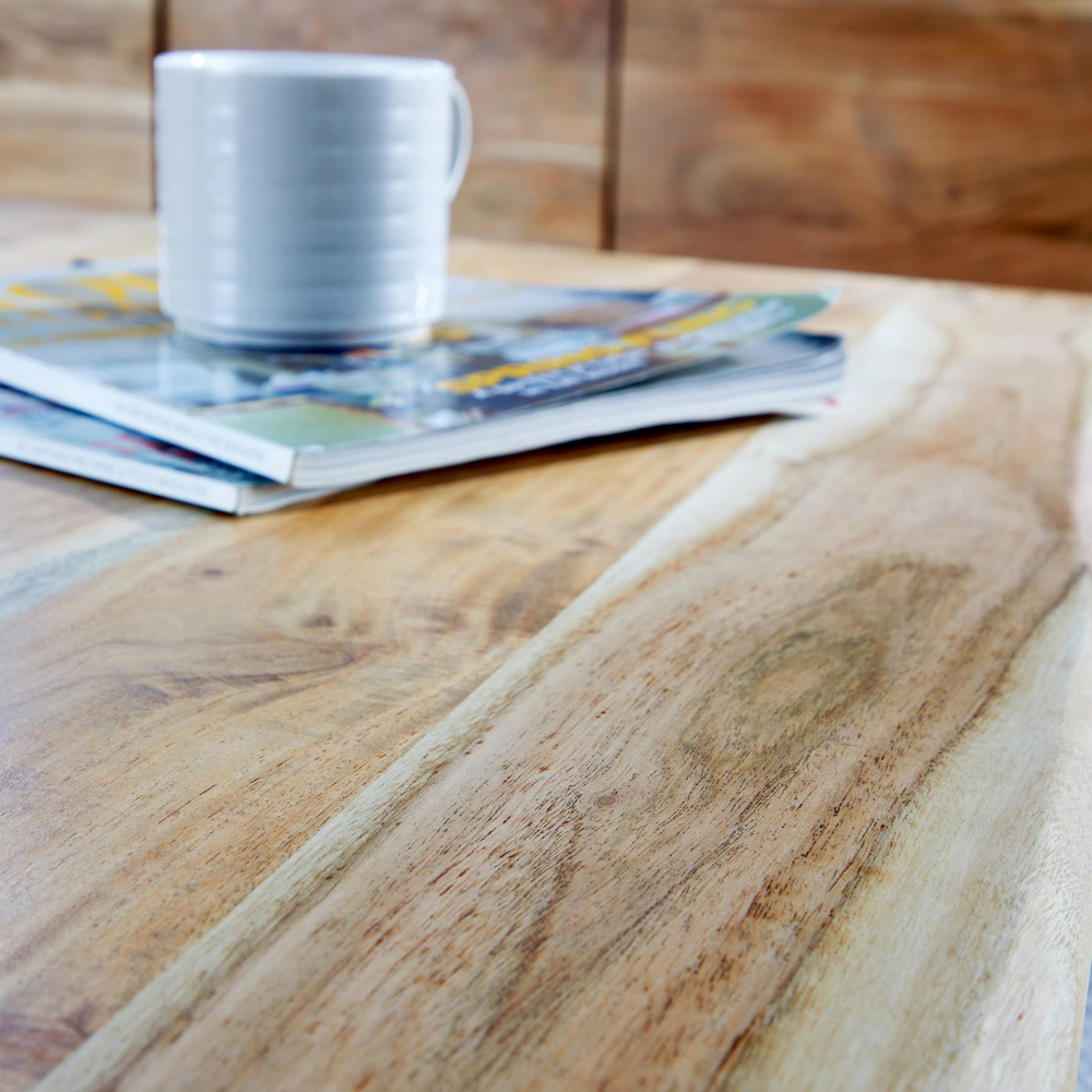 Home Source Live Edge Acacia Top Coffee Table Image 4