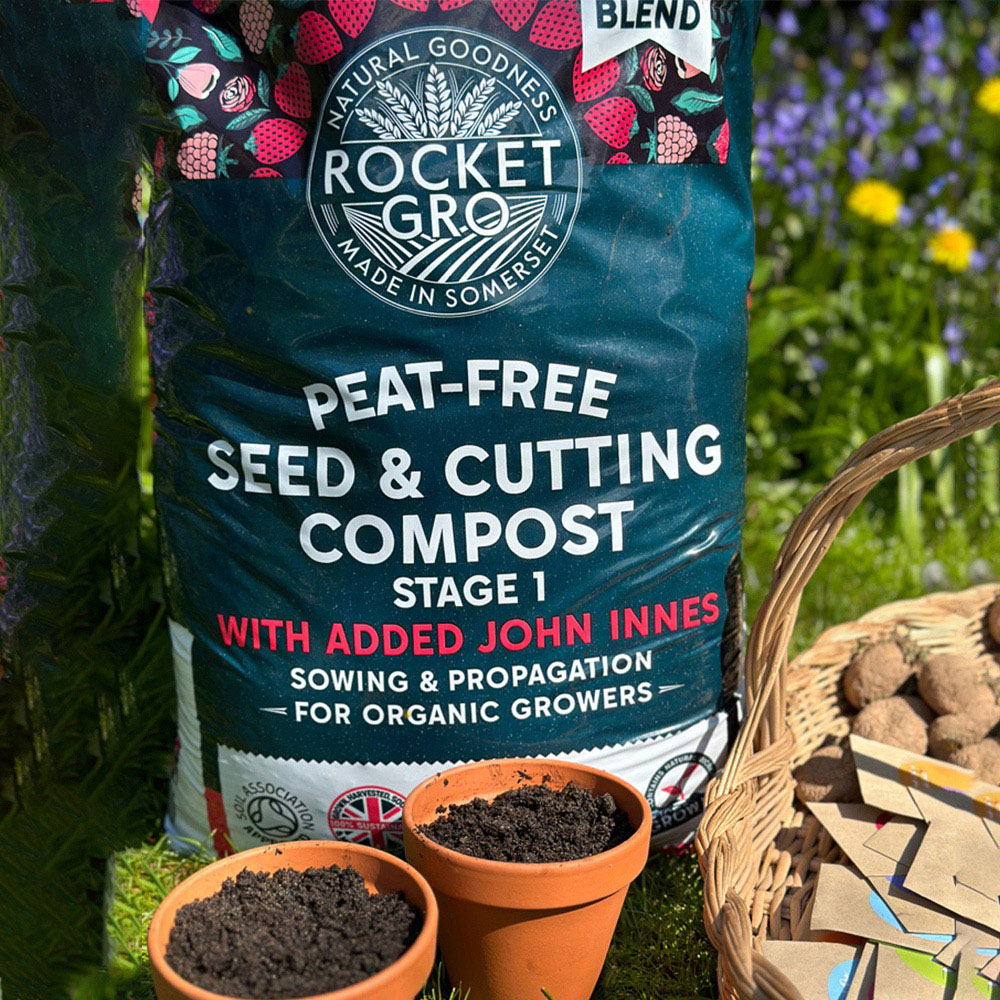 RocketGro Organic Approved Peat-Free Seed & Cutting Compost with JI 20L 2 Pack Image 2