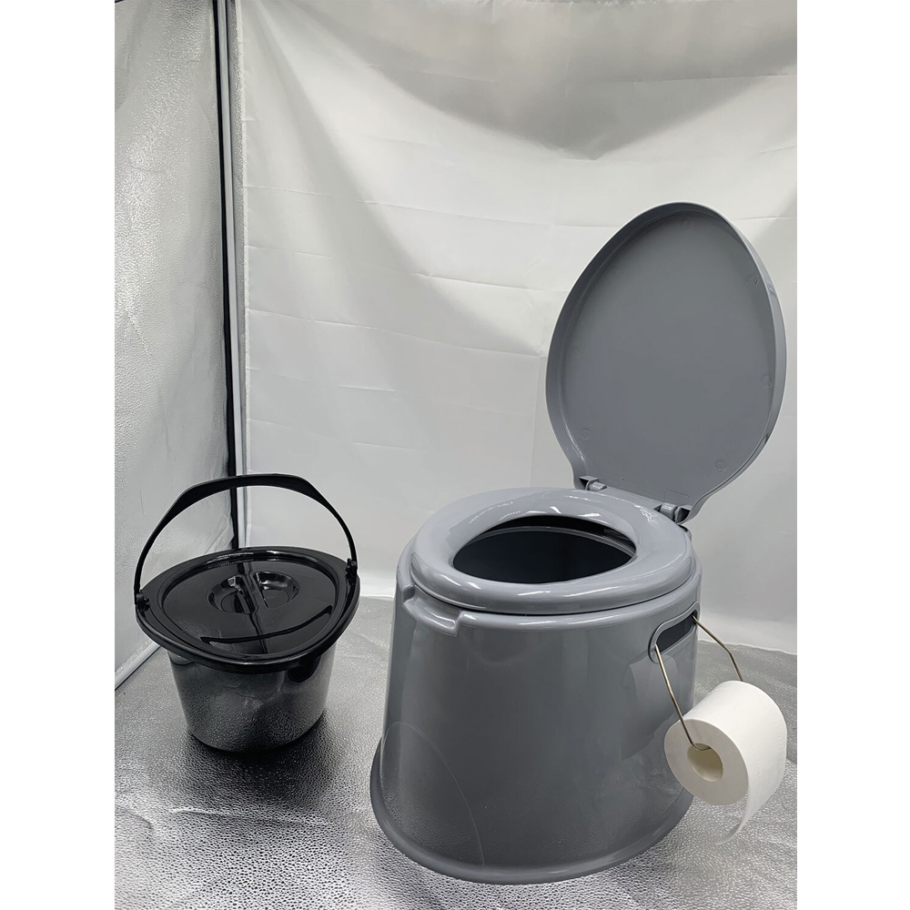 Active Sport Grey Portable Camping Toilet Image 2