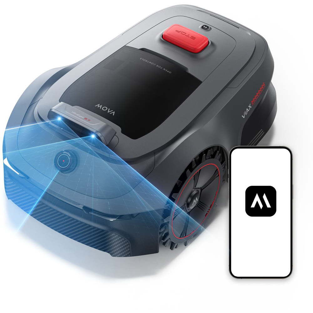 Mova ViAX 500 Wire Free Auto-Mapping with Virtual Boundaries Robotic Lawnmower Image 2