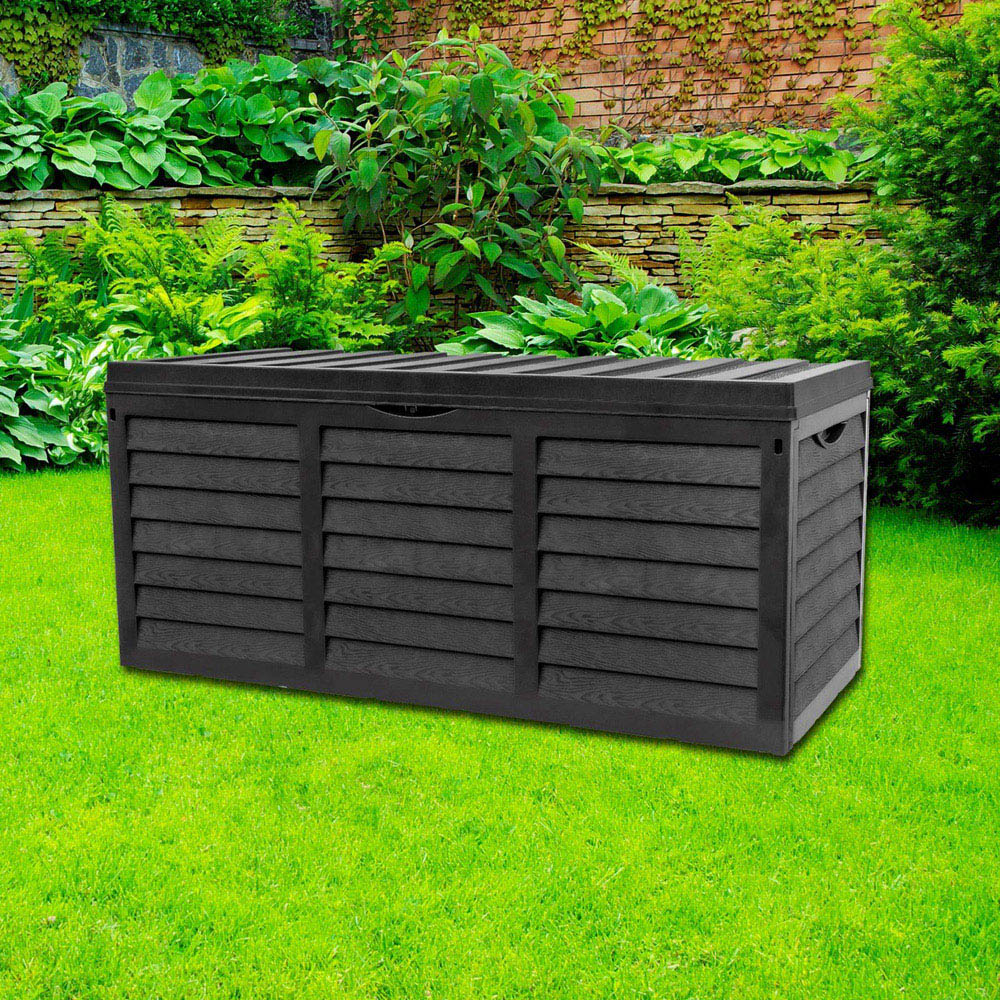Gr8 Garden 320L Black Plastic Storage Box Image 2