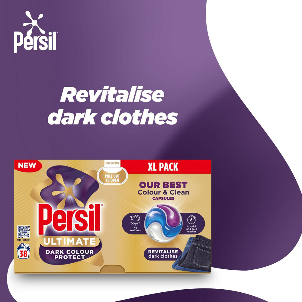 Persil Colour and Clean Washing Capsules 38 Washes 5 Pack Image 6