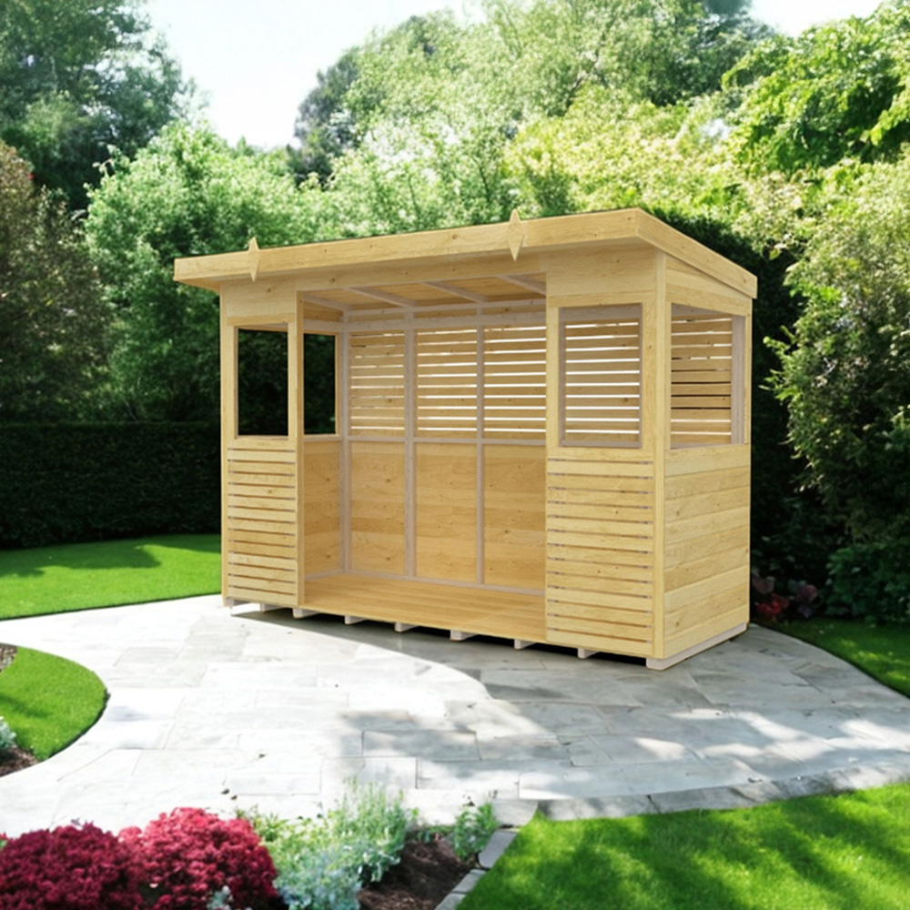 DIY Sheds 10 x 4ft Pressure Treated Tongue and Groove Timber Outdoor Kitchen Shelter Image 2