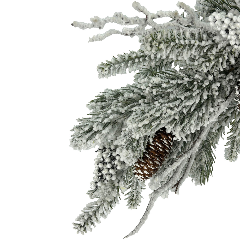 Frosted Snowberry SwagWhite and Green Image 4