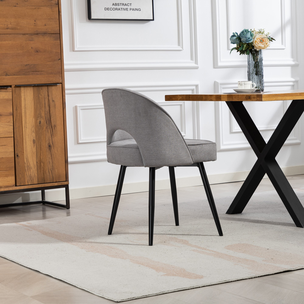 Artemis Home Ashley Set of 2 Grey Dining Chairs Image 6