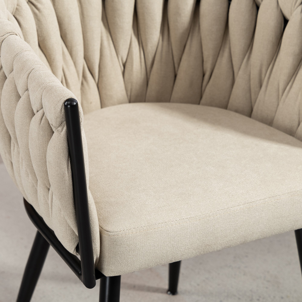 Artemis Home Aneta Set of 2 Beige Dining Chairs Image 2