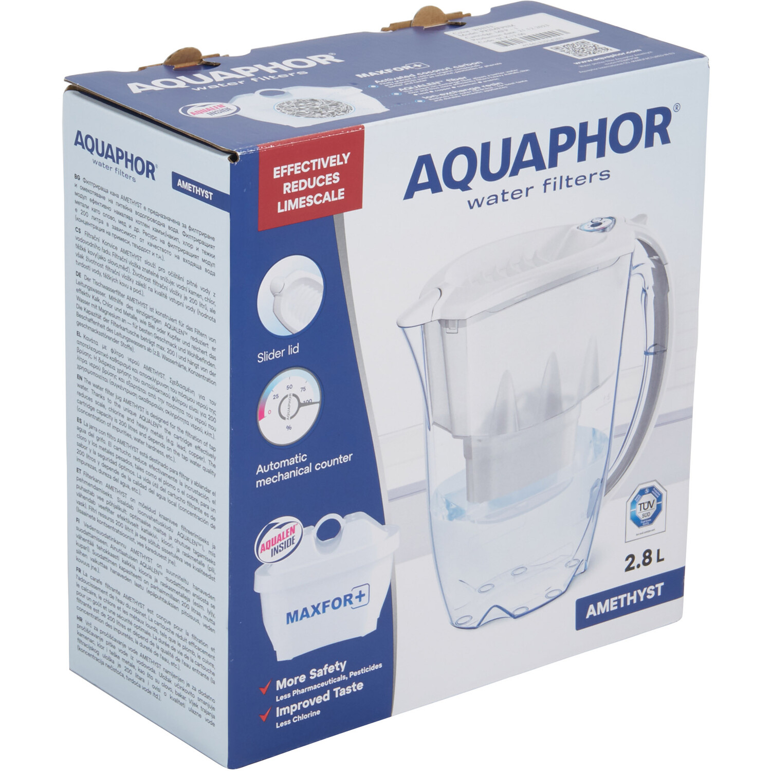 Aquaphor Amethyst 2.8l Water Filter Jug - White Image 3