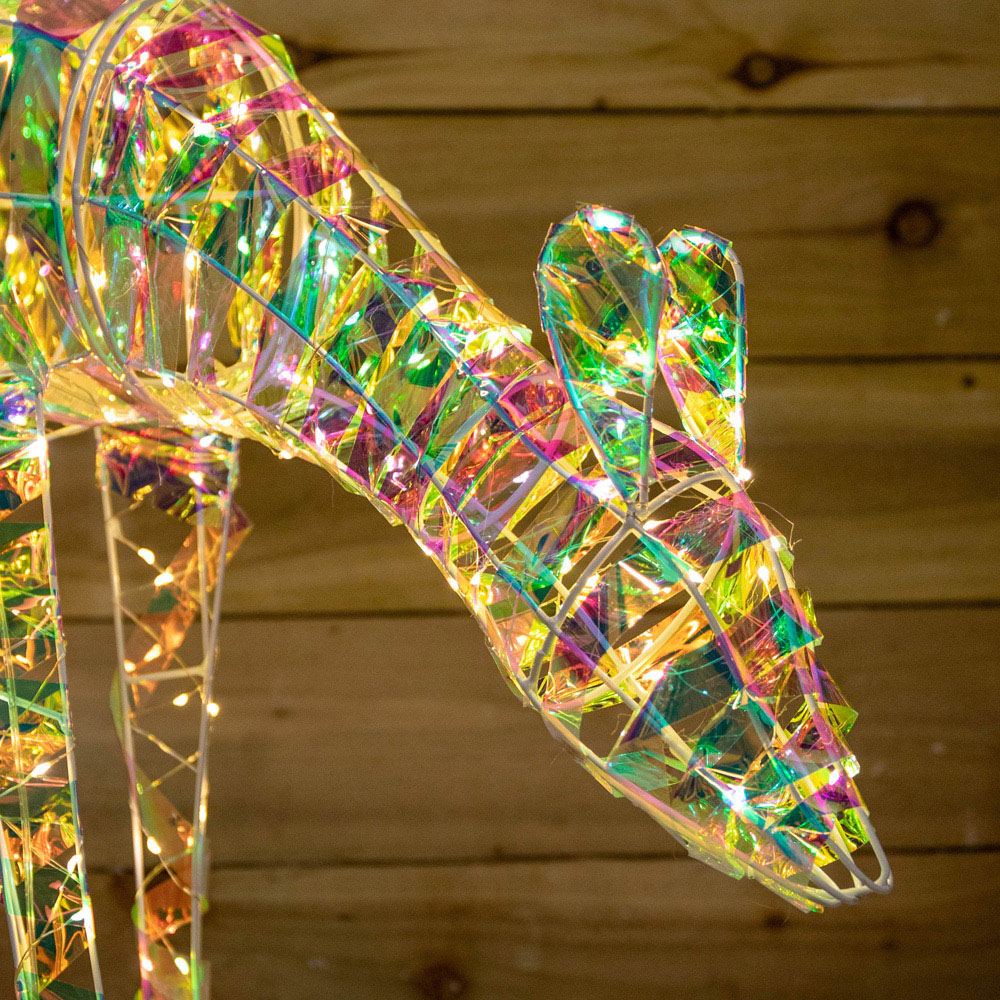 Samuel Alexander Warm White LED Iridescent Shimmer Christmas Reindeer 6.1ft Image 2