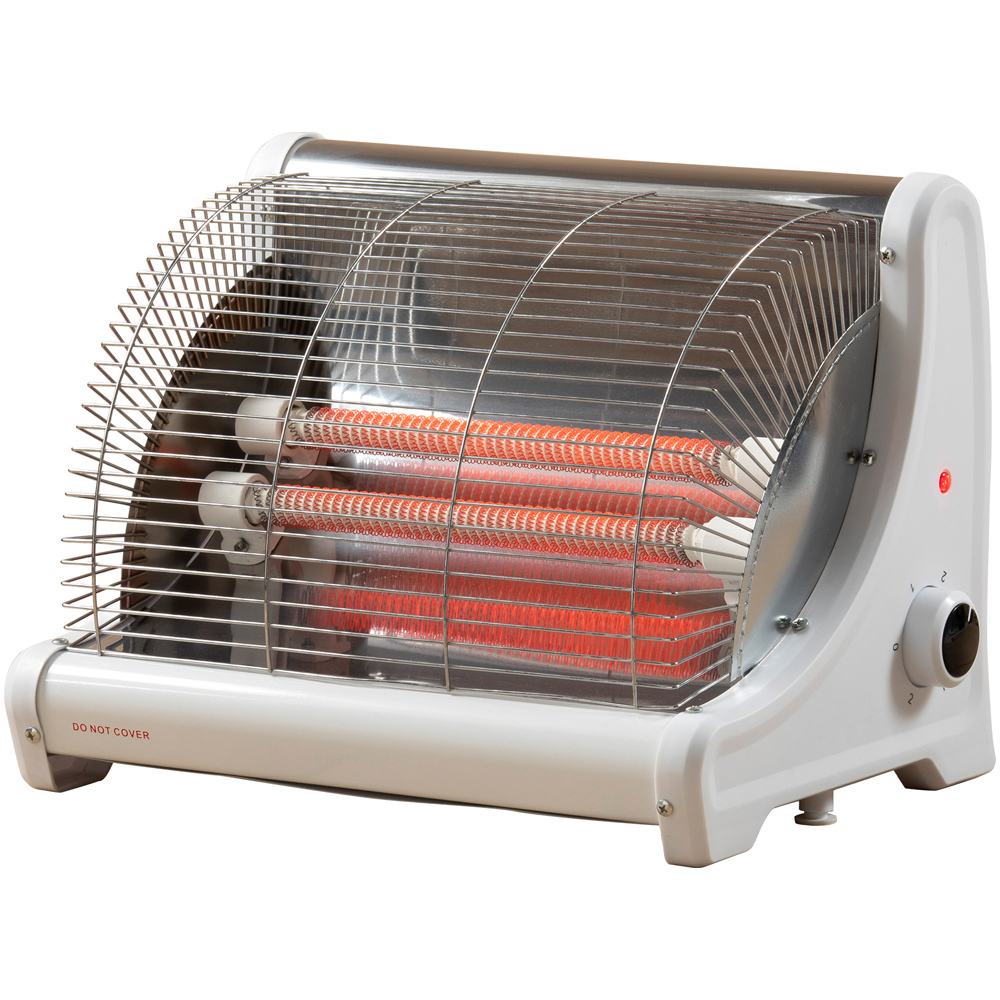Daewoo White 2 Bar Ceramic Heater 1200W Image 1