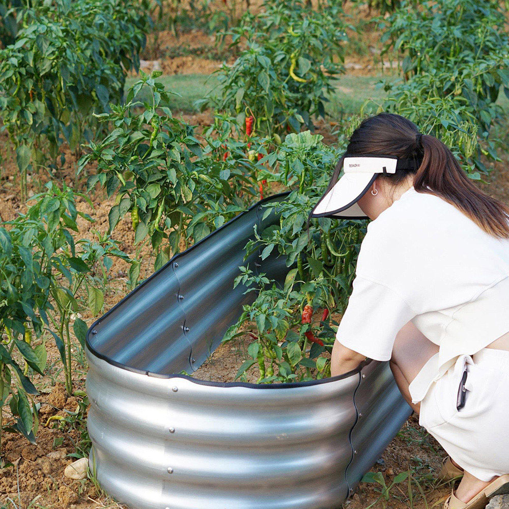 Gr8 Garden Galvanised Steel Raised Bed Planter Image 5