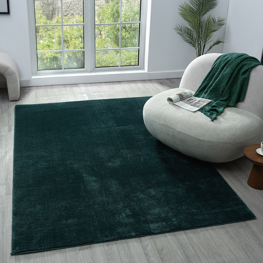 Desire Rugs Comfy Emerald Anti Slip Felt Backing Rug 160 x 220cm Image 2
