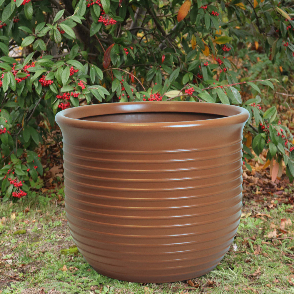 Trifibre Blenheim Rust Roto Moulded Planter 48 x 58cm Image 2