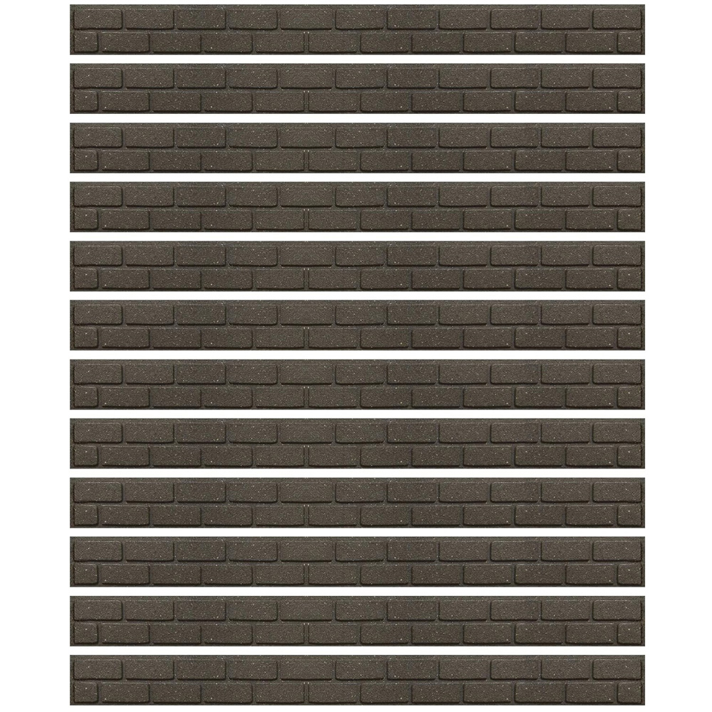 Primeur 9 x 122cm EZ Border Small Brick Edging 12 Pack Image 1
