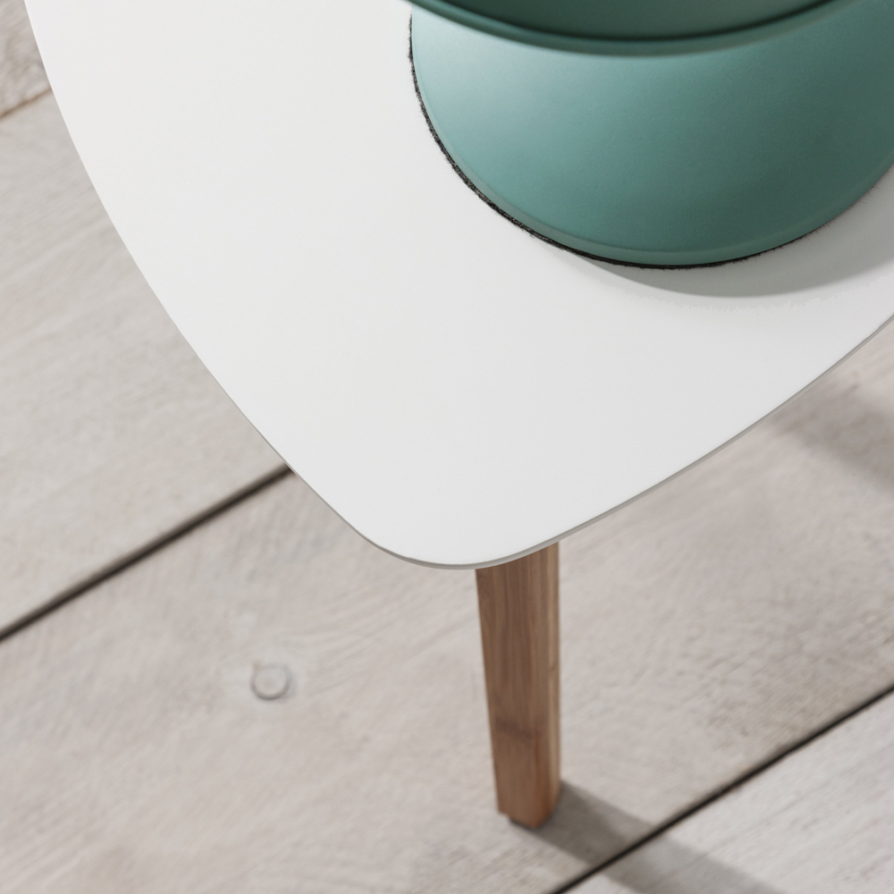 Noa and Nani Malme White and Natural Pine Nest of Tables Set of 2 Image 4