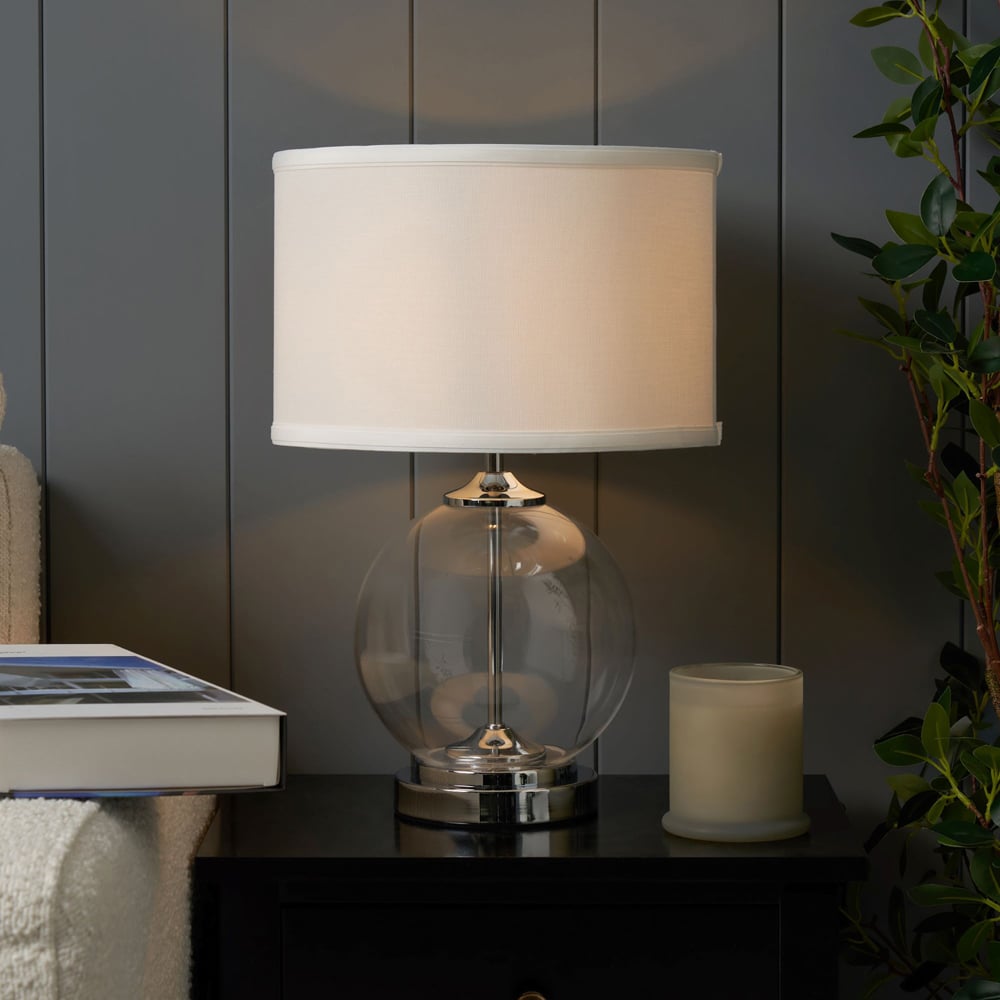 Inlight Sphere Clear Glass Small Table Lamp Image 5