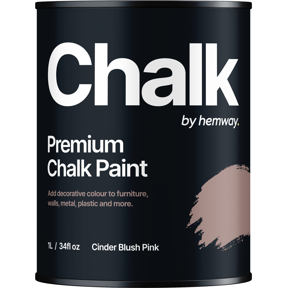 Hemway Cinder Blush Pink Furniture and Walls Matt Chalk Paint 1L Image 2