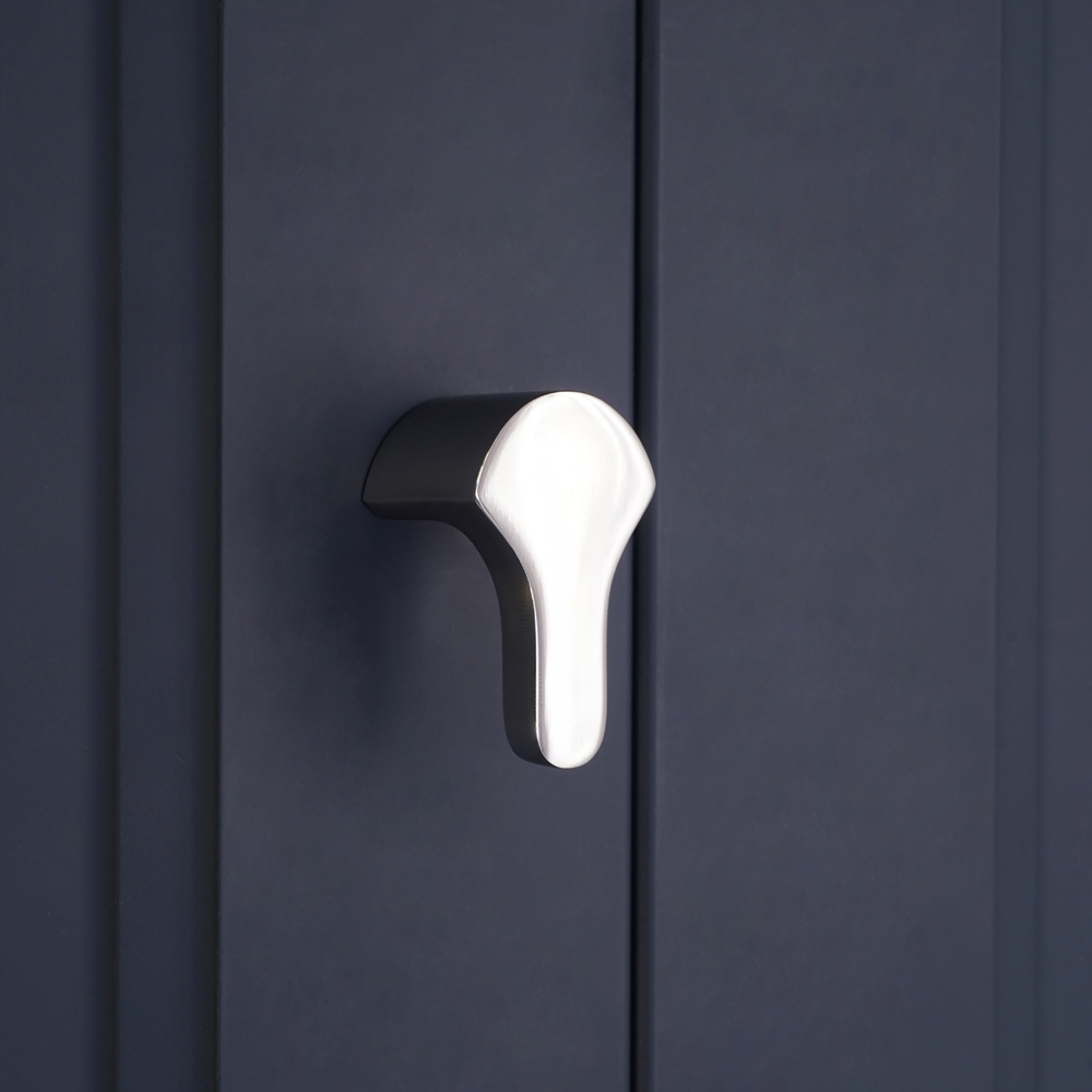 Spira Brass Tulip Polished Nickel Drop Pull Handle Image 2