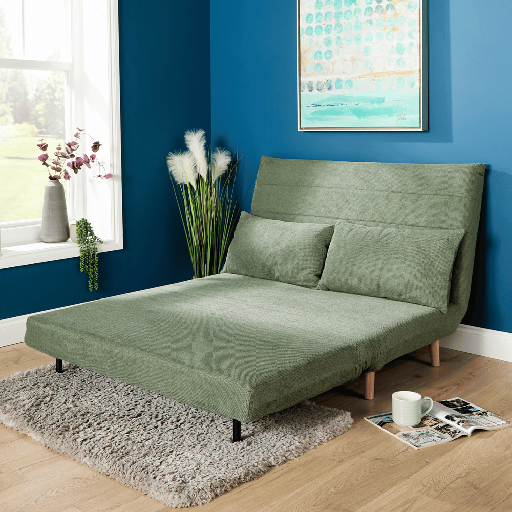 Home Source Lorena Double Green Sofa Bed Image 9