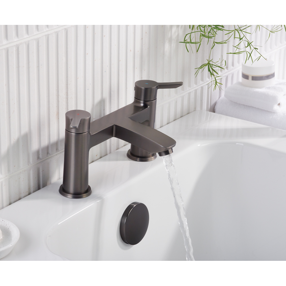Bristan Apelo Gunmetal Grey Bath Filler Tap Image 4