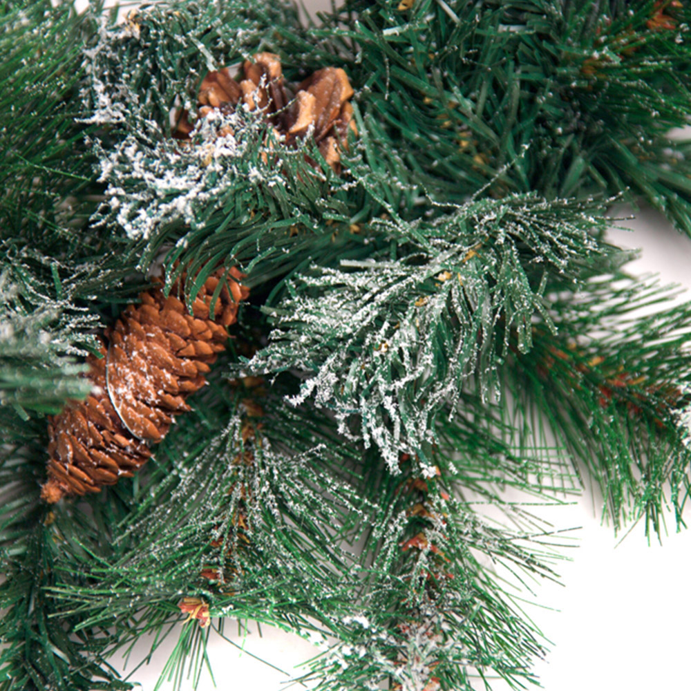 Best Artificial Christmas Garland with Frosted Colorado Pine and Spruce Tips 180cm Image 9