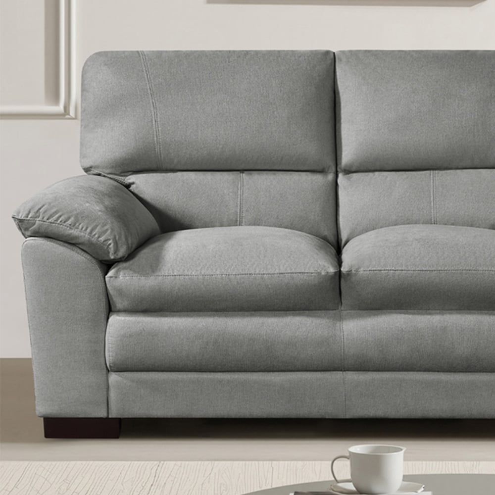 Artemis Home Ramona 2 Seater Grey Fabric Sofa Image 2