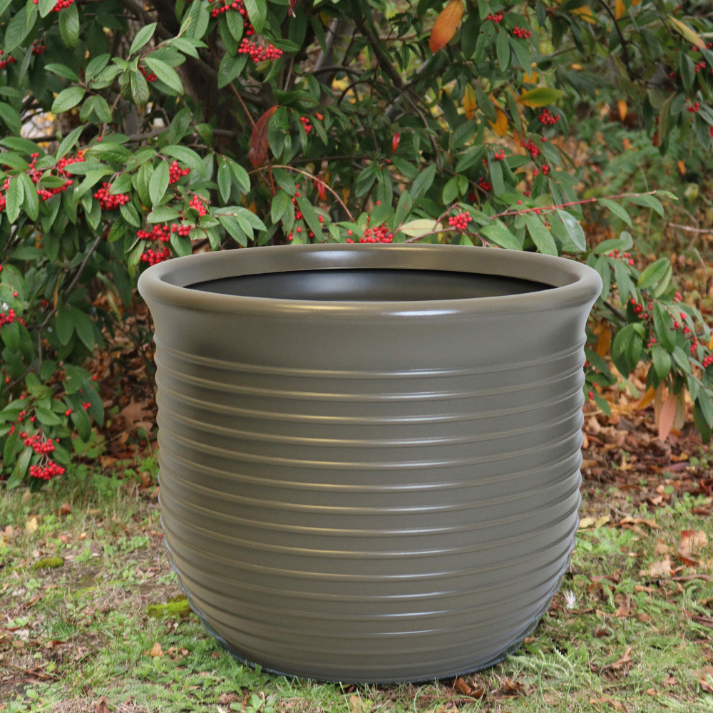 Trifibre Blenheim Clay Roto Moulded Planter 48 x 58cm Image 2