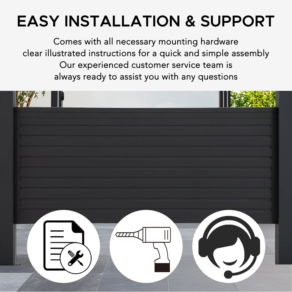 Sunjoy Accessory Bar for Louvered Pergola 3m (Gazebo Not Include) Image 4