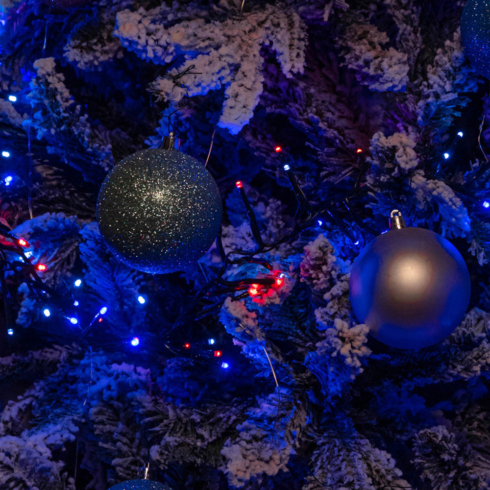 Samuel Alexander 5000 Blue Red and White LED Christmas Cluster String Lights 62.5m Image 7