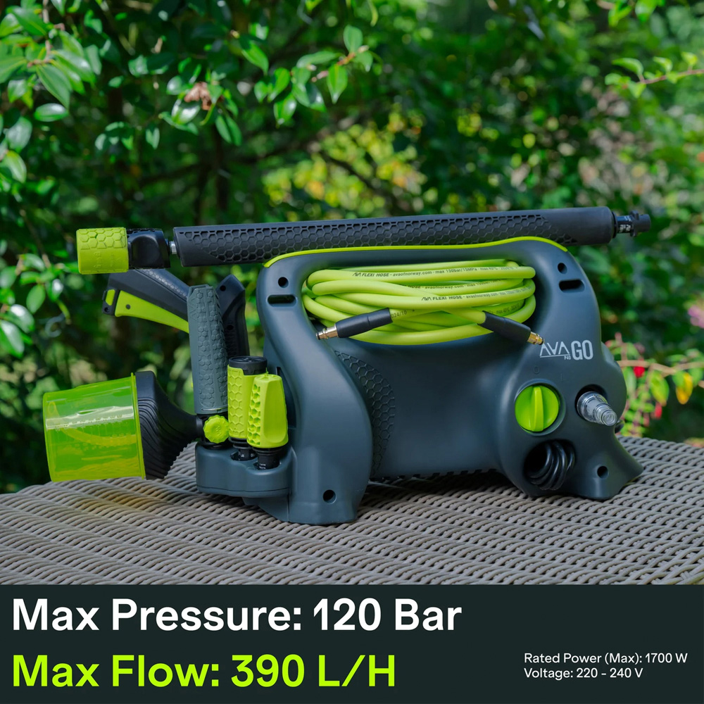 AVA Go P40 AVGOP40LM 120 Bar Corded Large Electric Pressure Washer Bundle Image 8