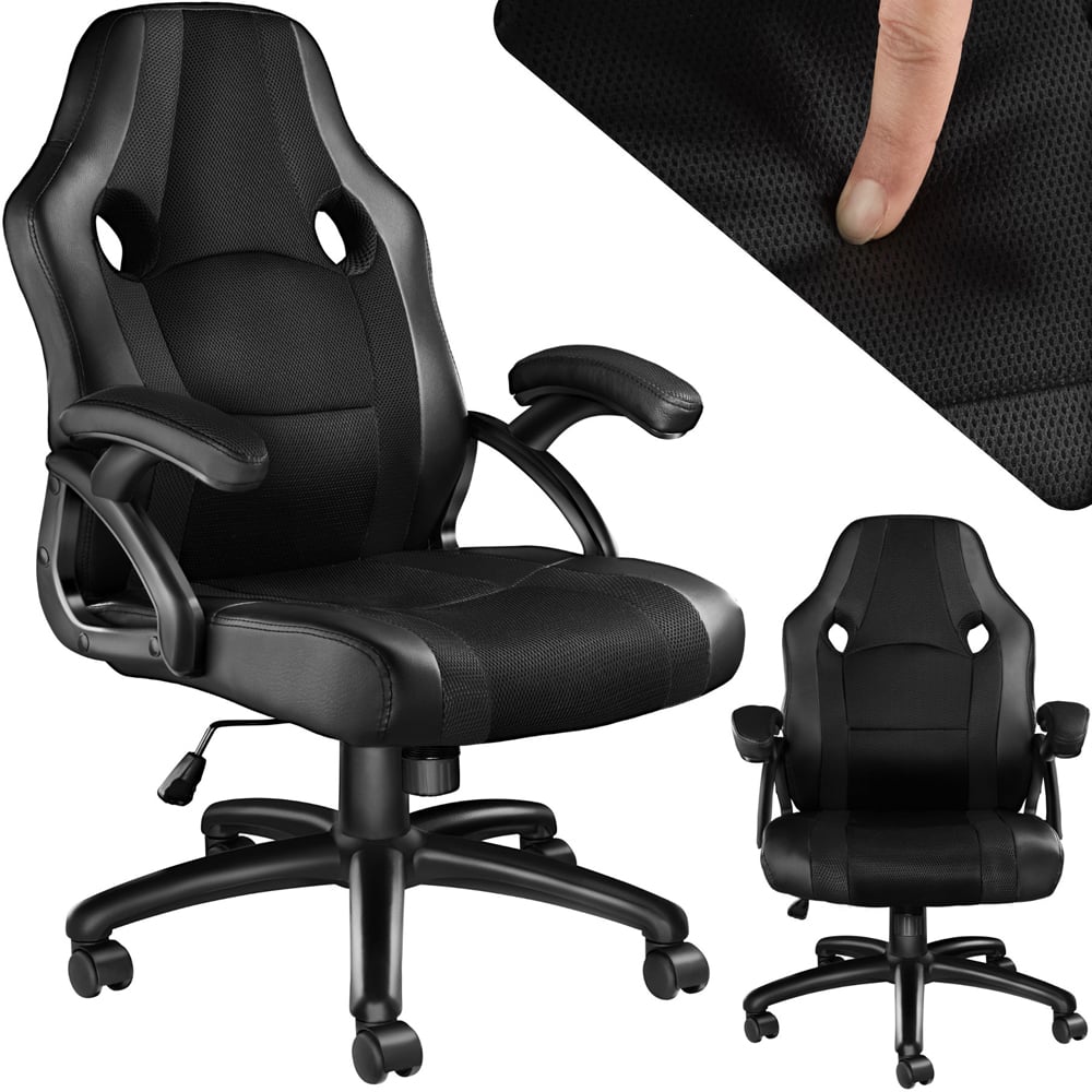 tectake Benny Black Gaming Chair Image 2