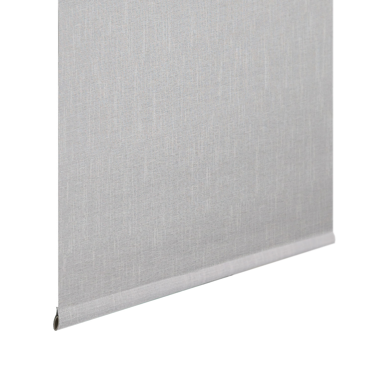 Textured Linen Blackout Blind Silver 180cm Image 2
