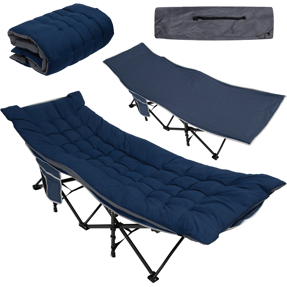 Milestone Camping Folding Camping Bed with Sleeping Pad Image 2