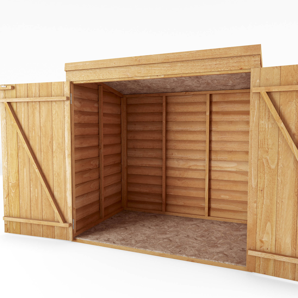 Mercia 3 x 5ft Double Door Overlap Pent Tool Storage Shed Image 4