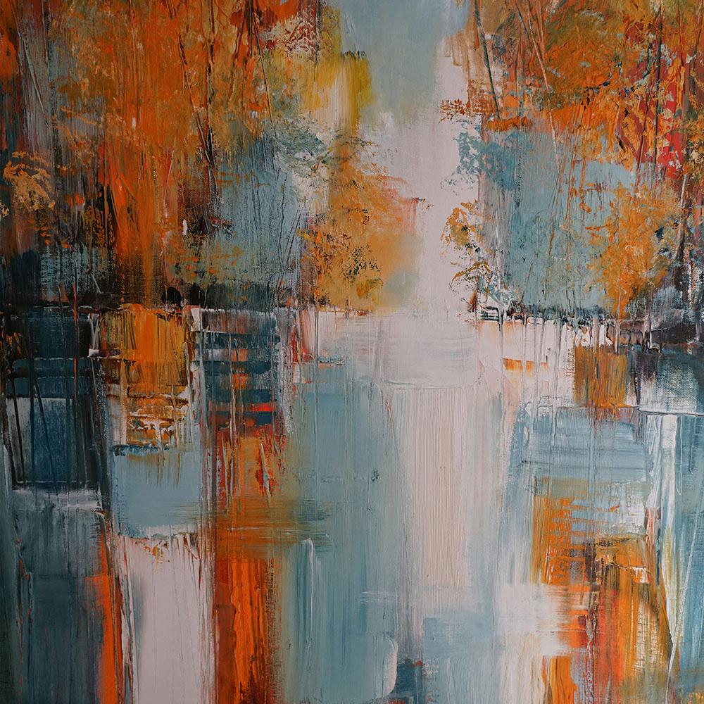 Mirrorstone Nexus 350W Autumn Lake Wi-Fi Infrared Heating Panel 595 x 595mm Image 4