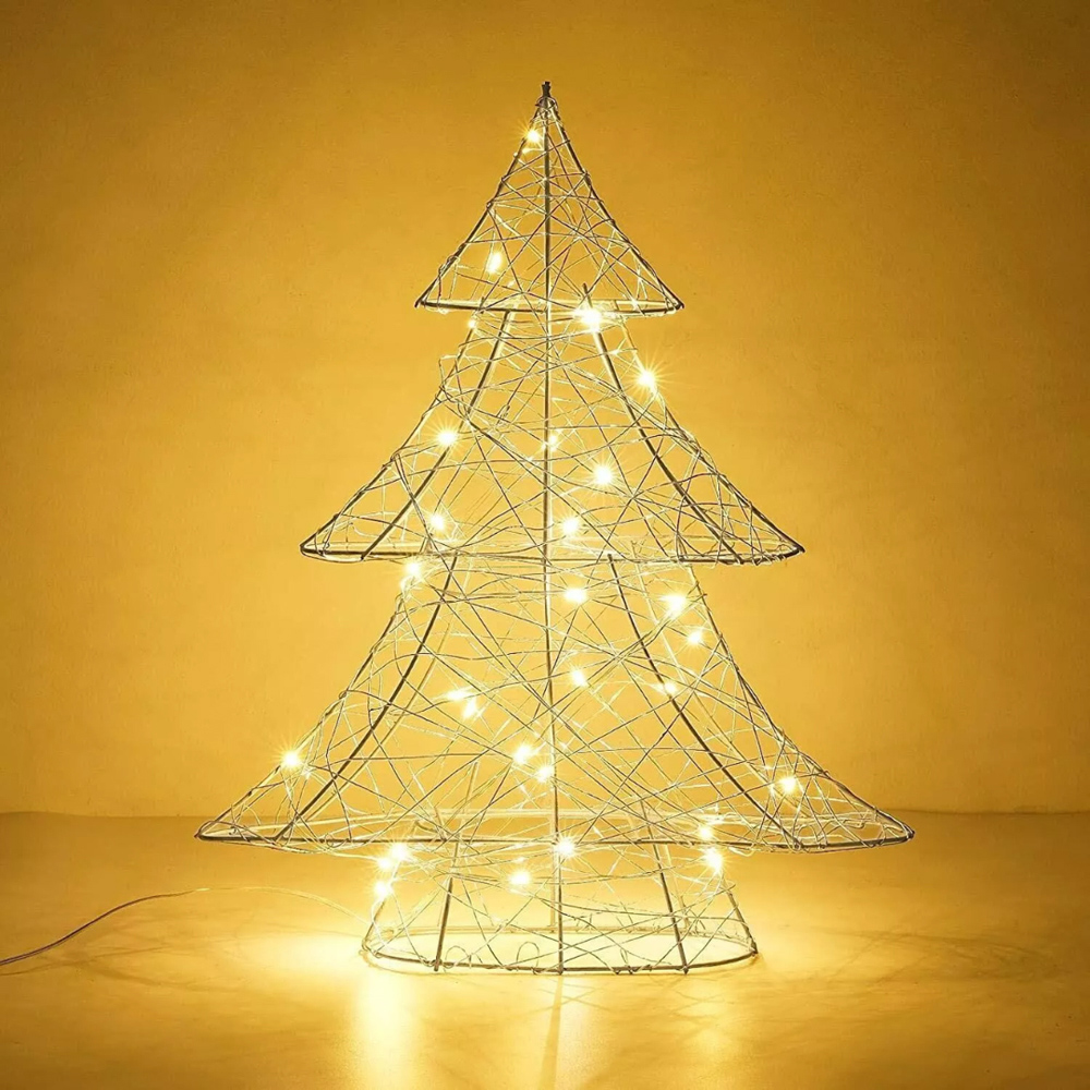 Marco Paul Warm White LED Gold Weave Wonder Tree Christmas Decoration 40cm Image 2