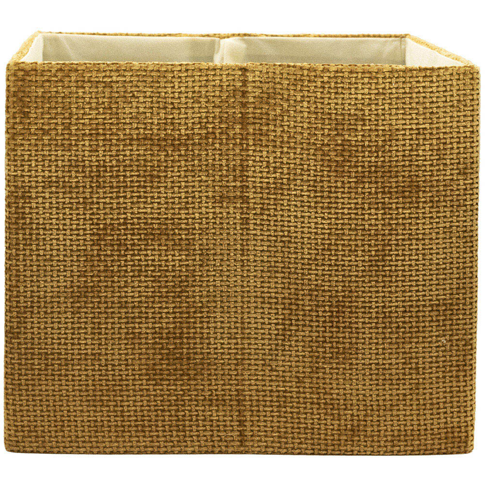 Homebase Patterned Ochre Cube Storage Insert 4 Pack Image 5