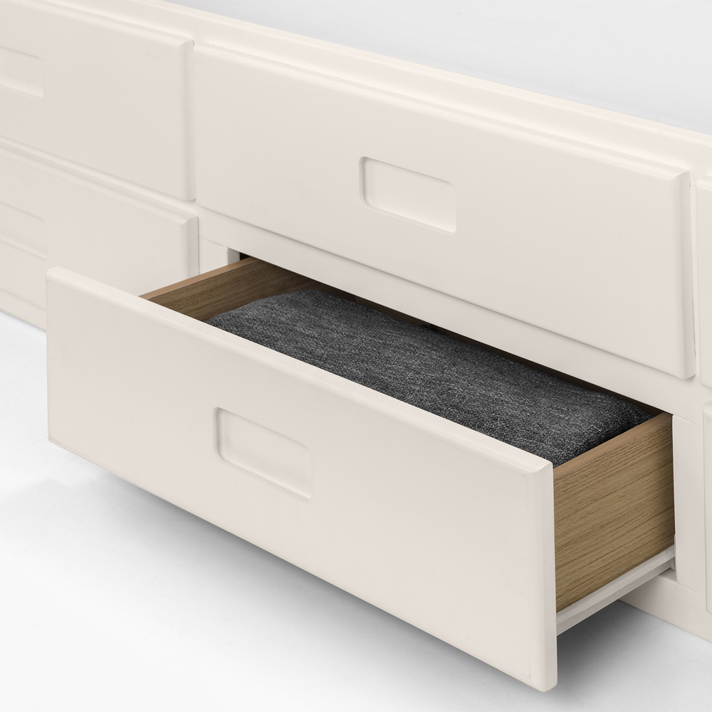 Julian Bowen Surf White Maisie Bed with Underbed and Drawers Image 7