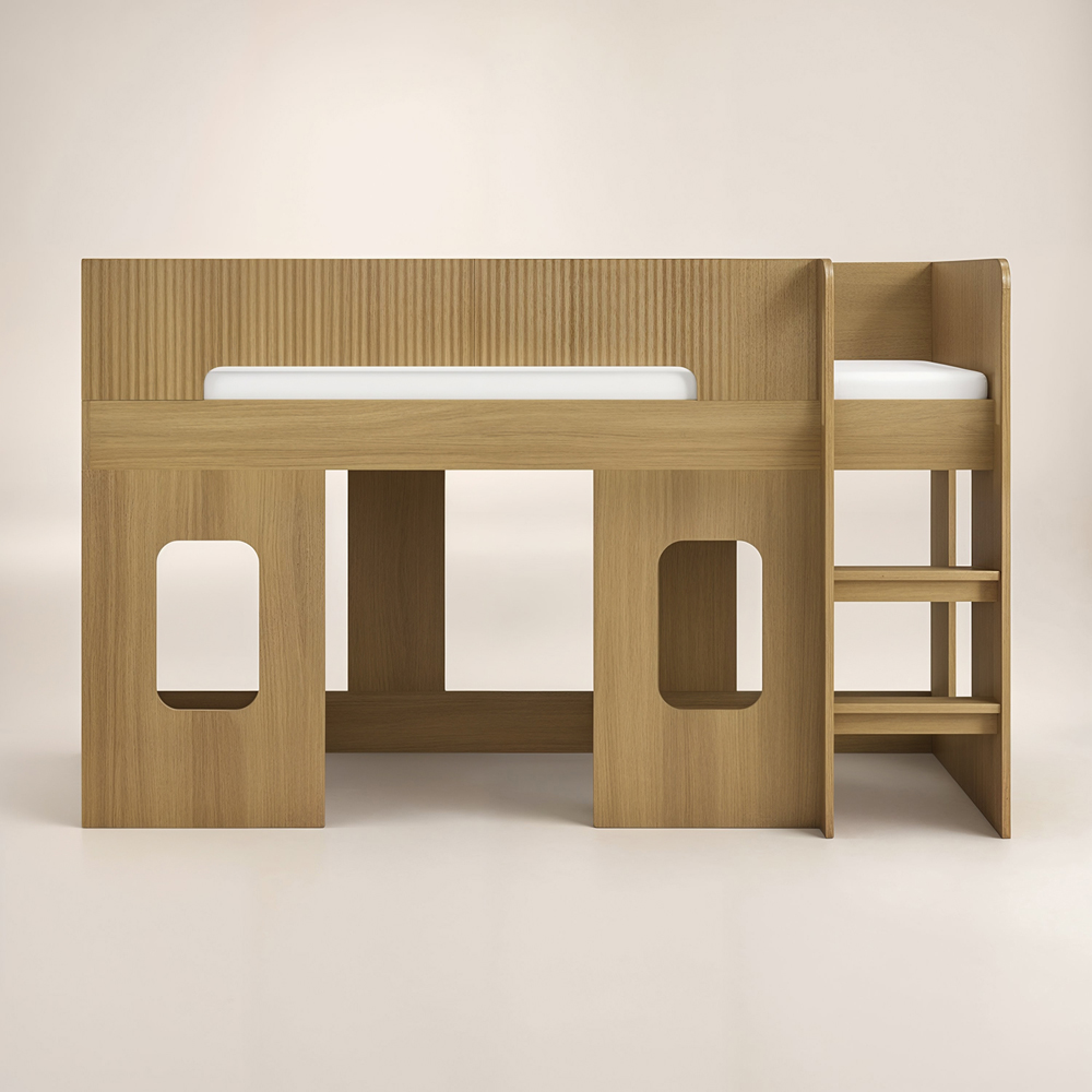 Flair Lino Oak Play House Mid Sleeper Image 3