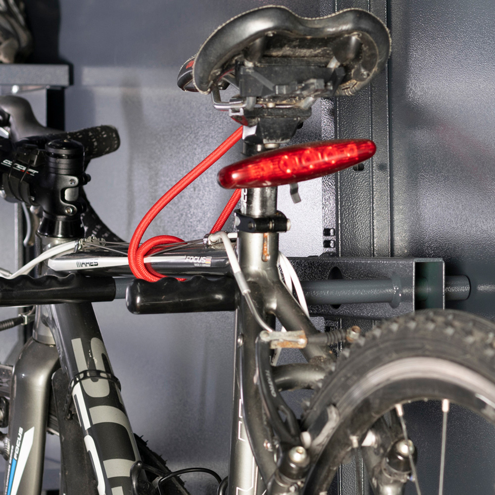 Asgard Sentry 3 x 7ft Grey Apex E Bike Storage Shed Image 5