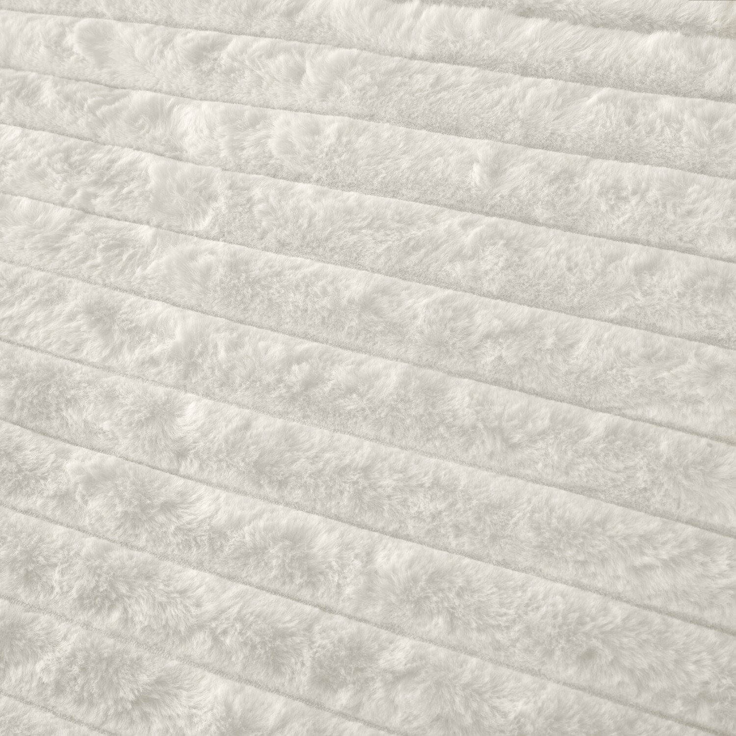 Colorado Faux Fur Duvet Set Ivory Double Image 3