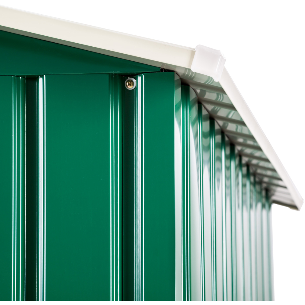 tectake Green and White Gable Roof Shed Image 7