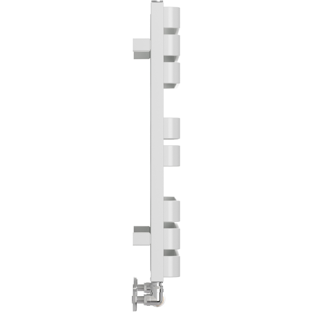 Terma Warp T Bold Matt White Heated Towel Rail 1569 BTU 655 x 500mm Image 4