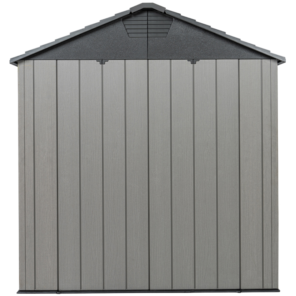 Lifetime Products 16.5 x 7ft Grey Side Entry Outdoor Storage Shed Image 5