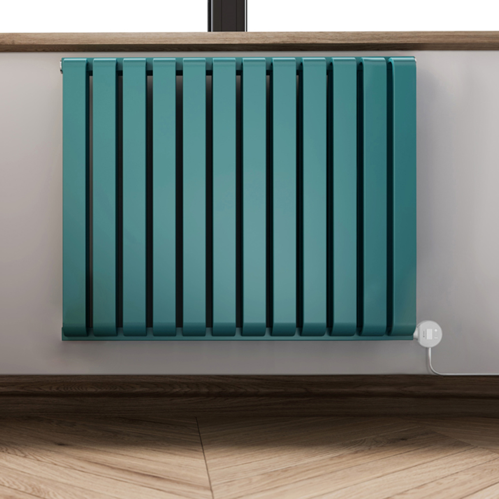 Terma Warp-Room E Wi-Fi Matt Teal Electric Radiator 800W 630 x 785mm Image 2