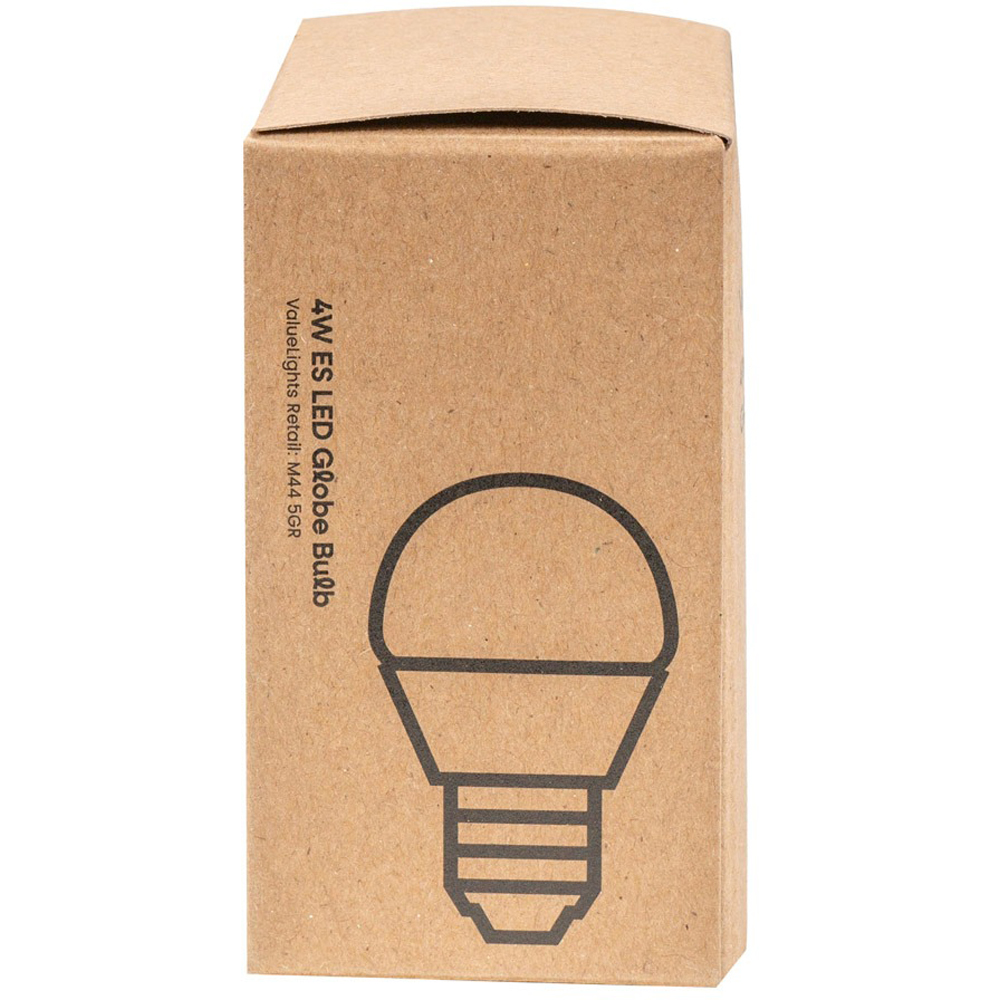 ValueLights 5 Pack E27 LED 4W 2700K Warm White Globe Light Bulbs Image 4