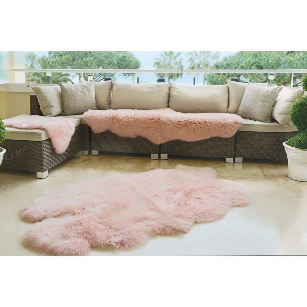 Origins Adobe Rose Genuine Sheepskin Rug 70 x 175cm Image 2