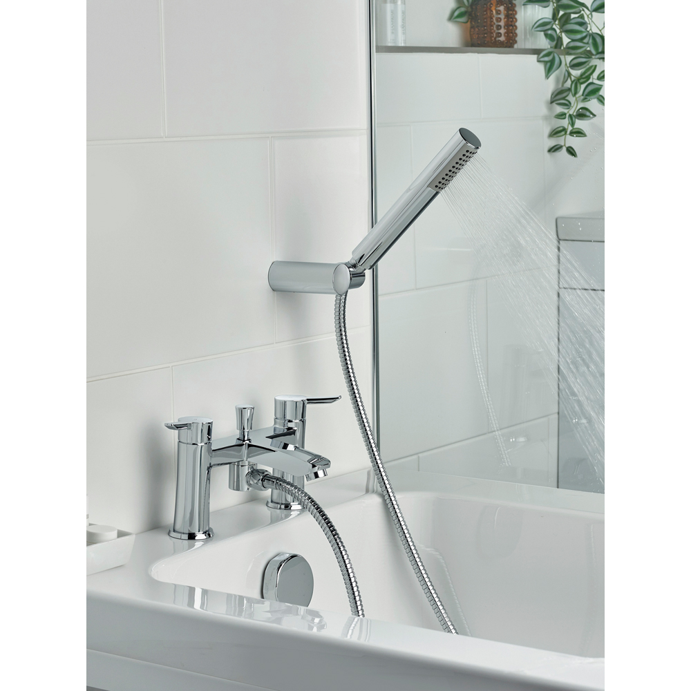 Bristan Apelo Chrome Bath Shower Mixer Tap with Handset Image 8