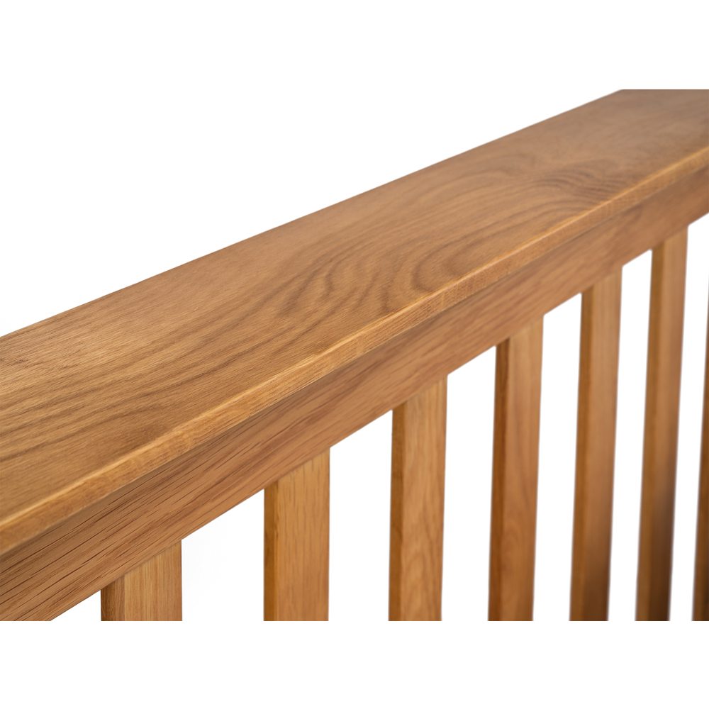 Julian Bowen Amsterdam Double Oak High Foot End Bed Frame Image 5