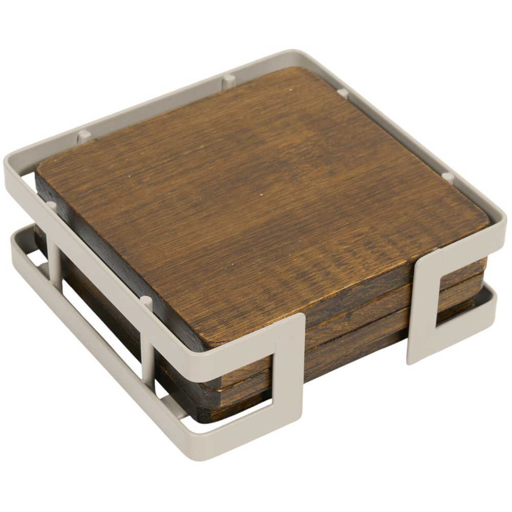Set of 4 Stockholm Bamboo Coasters Image 6
